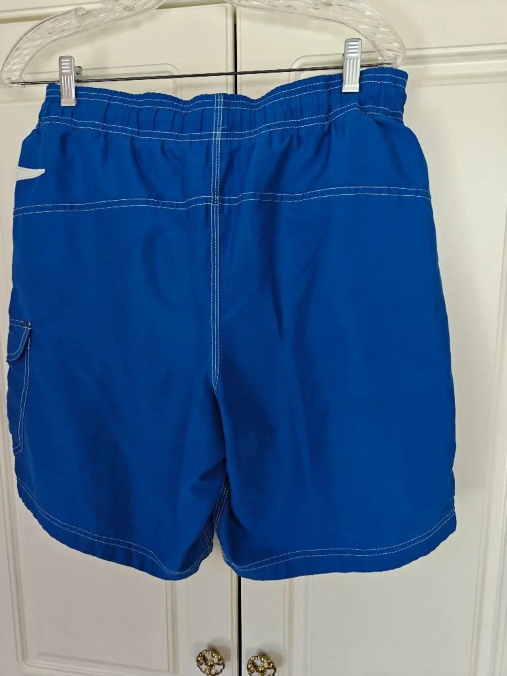 Speedo Men's Blue Swim Shorts, Size Medium